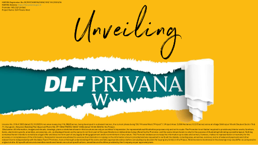 DLF Privana West brochure cover