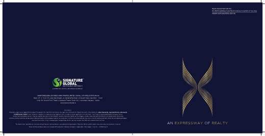 Signature Global De-Luxe DXP brochure cover