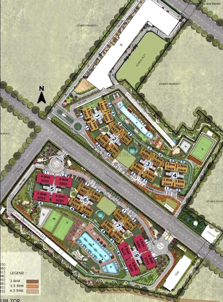 Signature Global De-Luxe DXP — site masterplan (indicative)