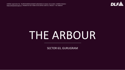 DLF The Arbour brochure cover