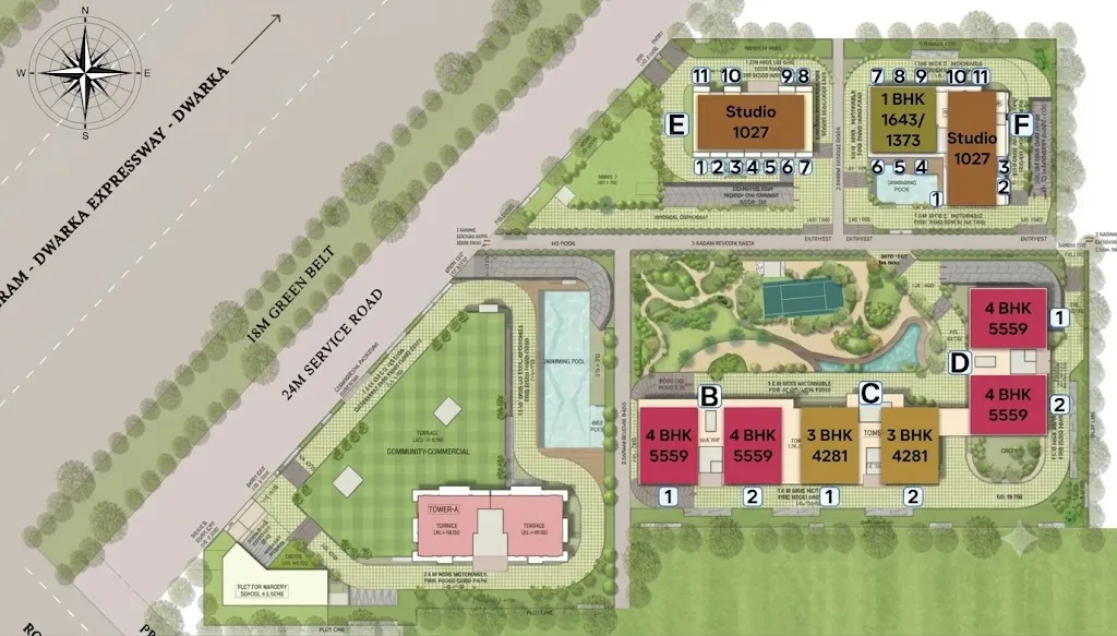 Delphine Central Park Estates Phase - 1 — site masterplan (indicative)