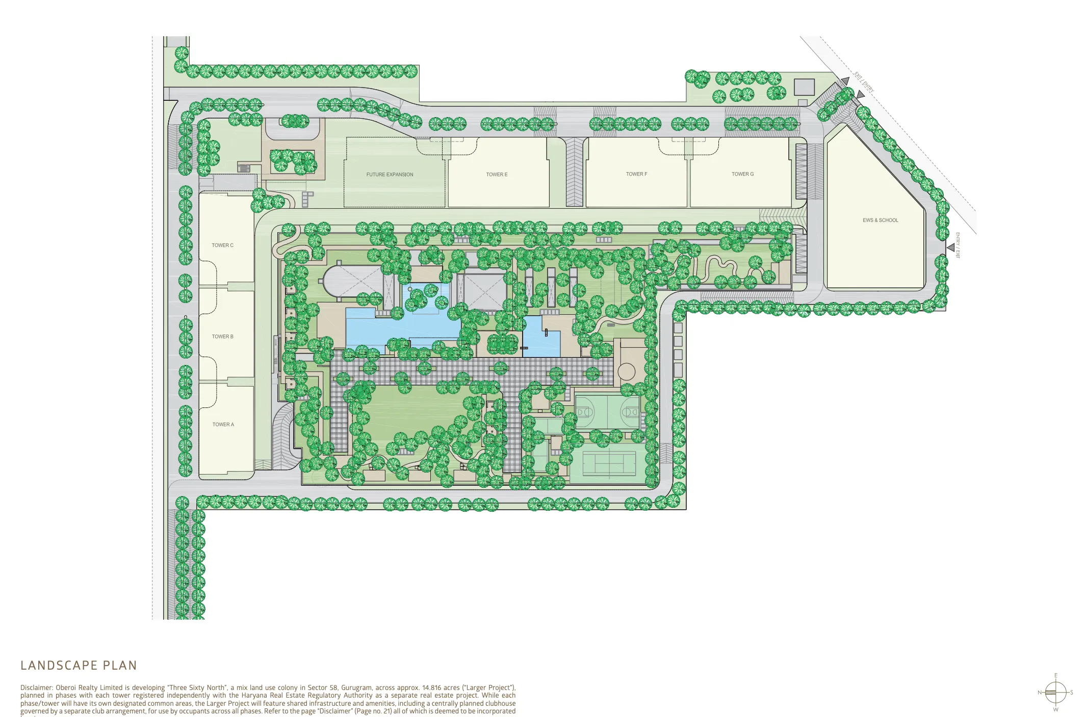 Oberoi Realty 360 North — site masterplan (indicative)