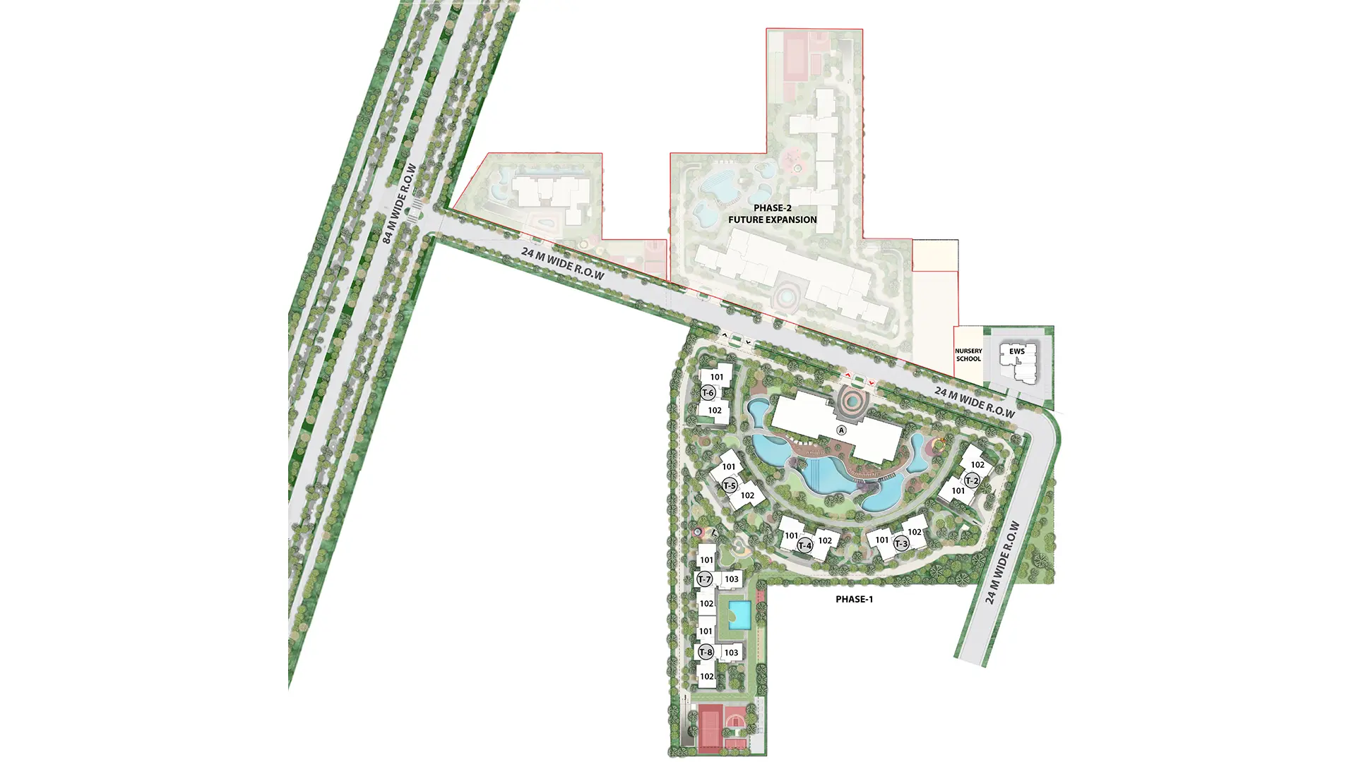 Signature Global Titanium SPR — site masterplan (indicative)