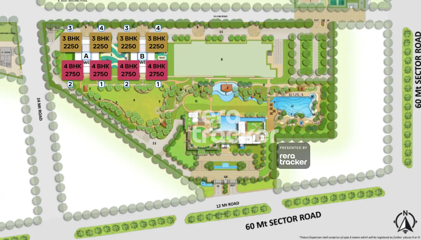 Puri The Aravallis — site masterplan (indicative)