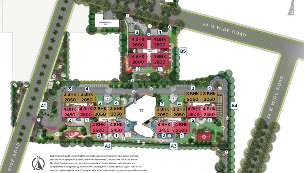 Signature Global Tonino Lamborghini Residences — site masterplan (indicative)