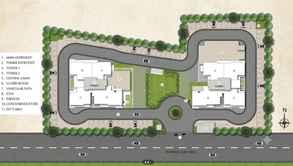 Emaar The 88 — site masterplan (indicative)