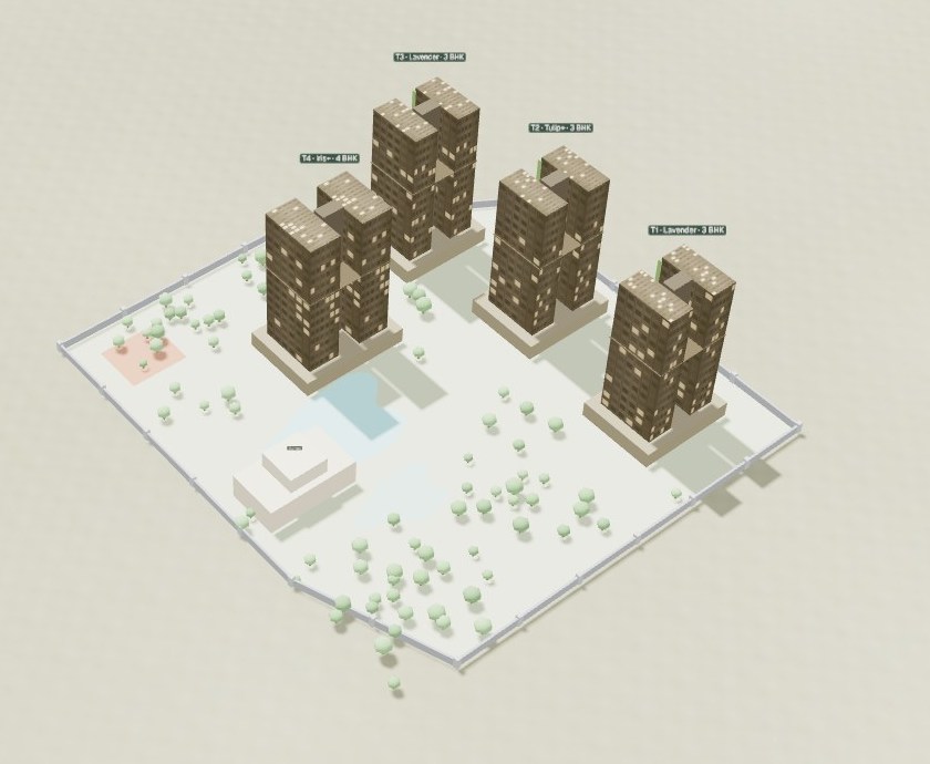 Ashiana Amarah Phase - 1 & 1A — 3D sun & Vastu model