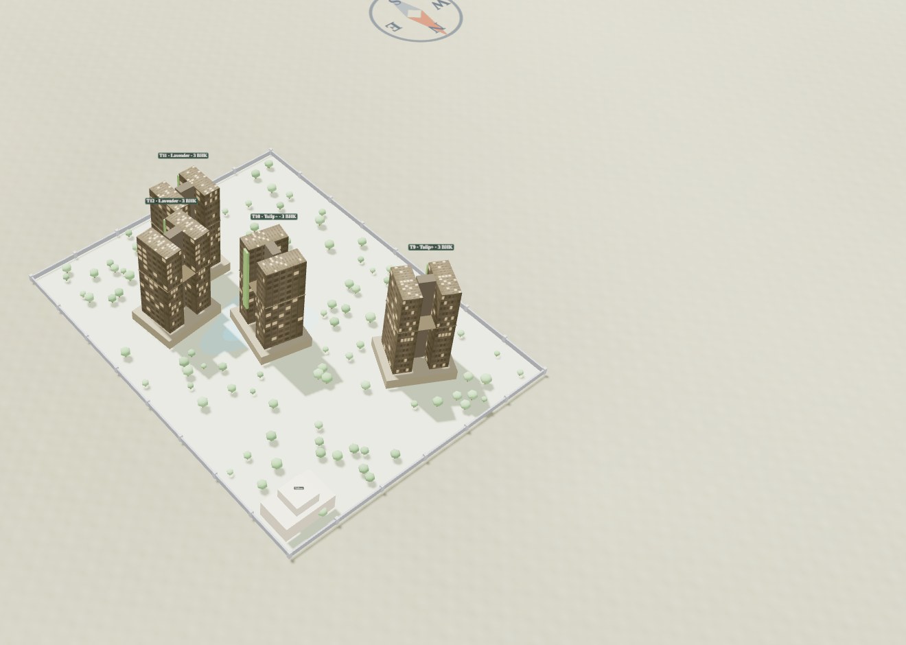 Ashiana Amarah Phase - 3 & 3A — 3D sun & Vastu model