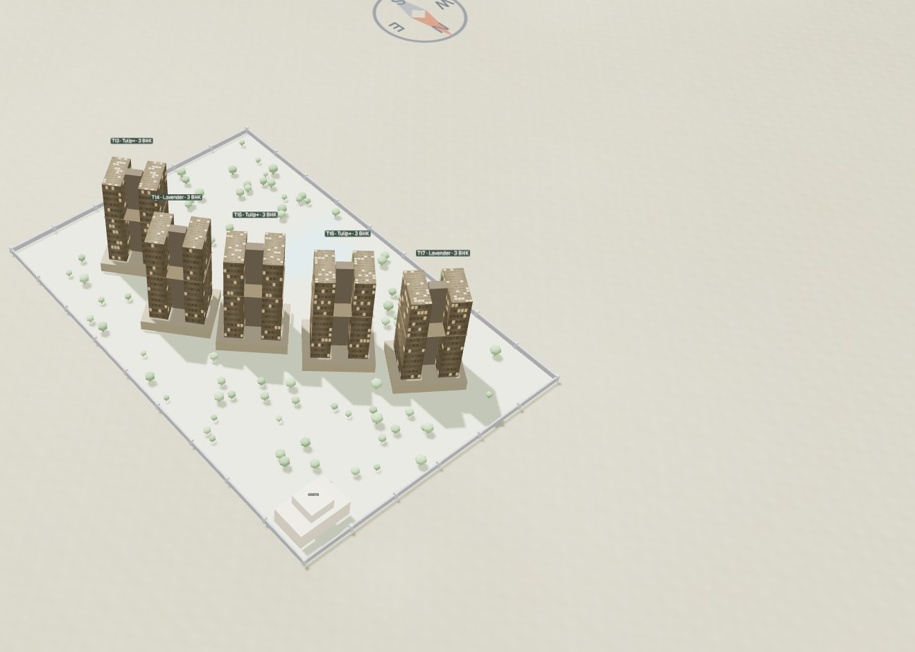 Ashiana Amarah Phase - 4 — 3D sun & Vastu model