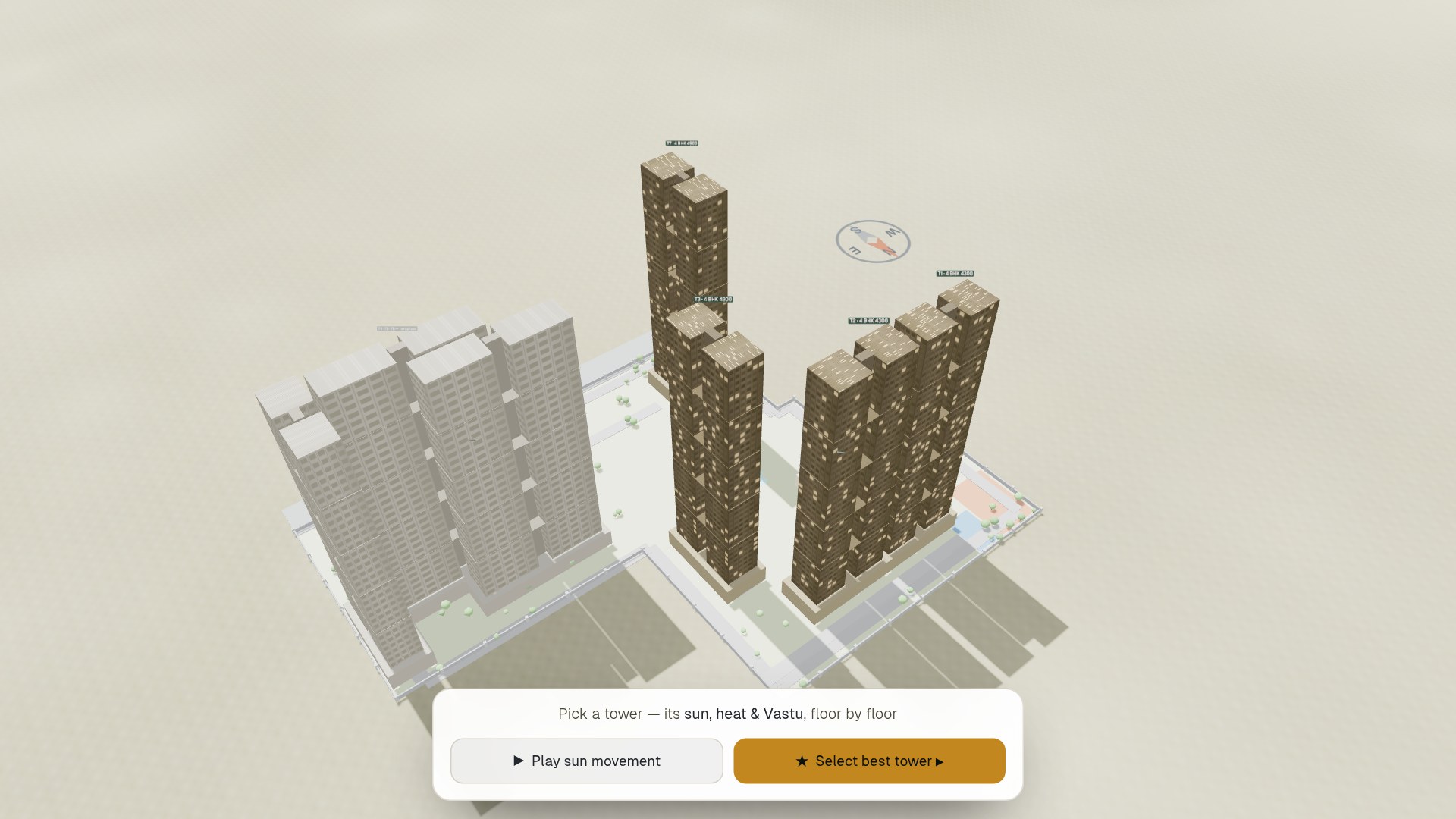 Birla Arika — 3D sun & Vastu model