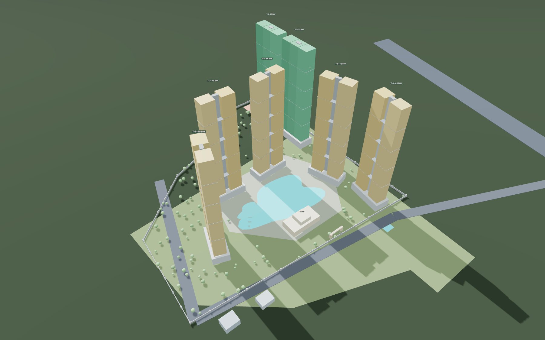 Signature Global Titanium SPR — 3D sun & Vastu model